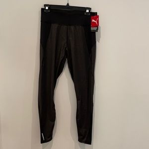 Puma Black metallic workout leggings